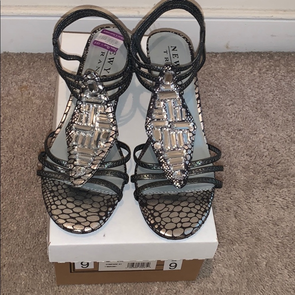 Bling sandal wedge